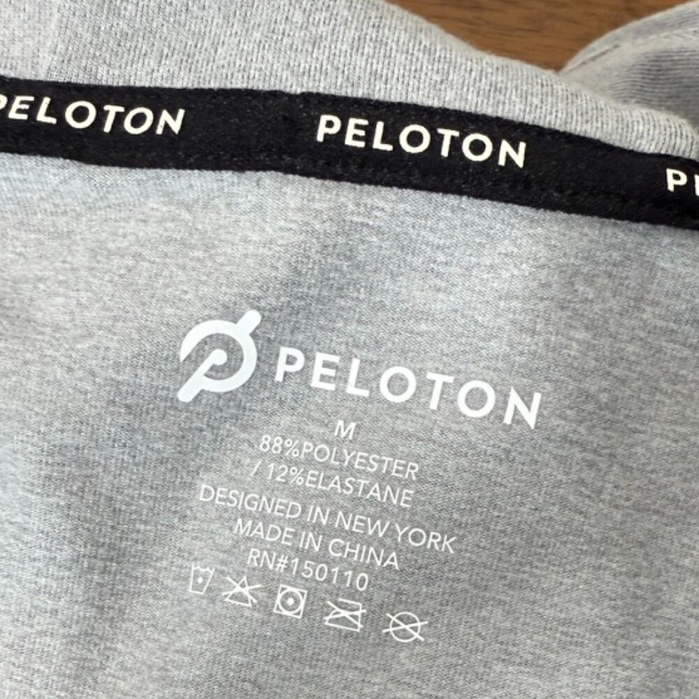Peloton Jacket Women's Medium Full Zip Gray Hooded Active Hoodie - Picture 2 of 6